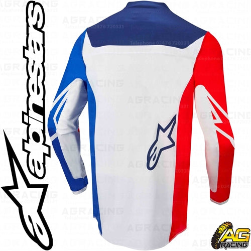 Alpinestars Racer Compass Off White Red Fluo Blue Jersey