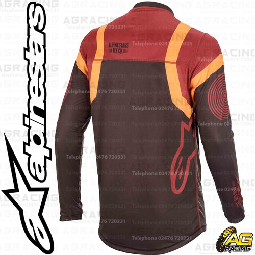 Alpinestars Racer Tech Flagship Black Bordeaux Orange Race Jersey