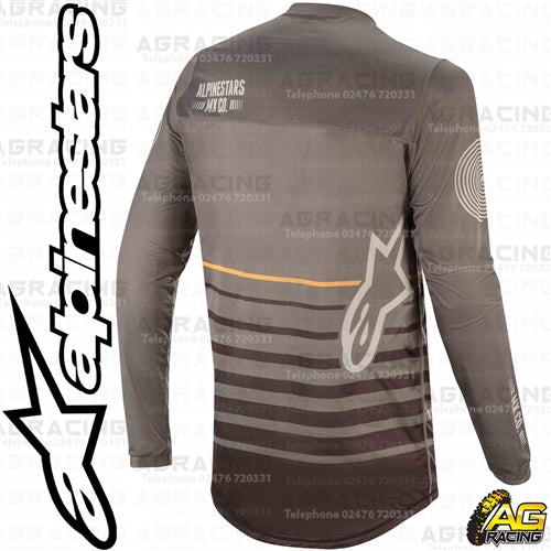Alpinestars Racer Tech Flagship Dark Grey Black Orange Race Jersey