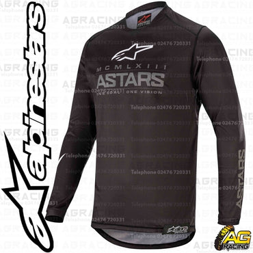 Alpinestars Racer Graphite Black Dark Grey Race Jersey