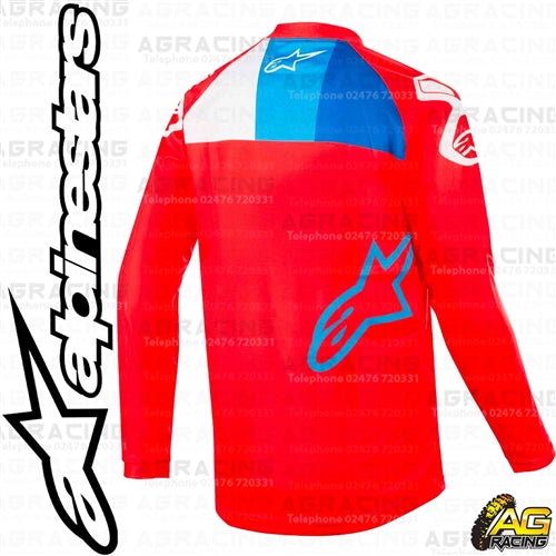 Alpinestars Racer Venom Red White Blue Youth Children's Race Jersey