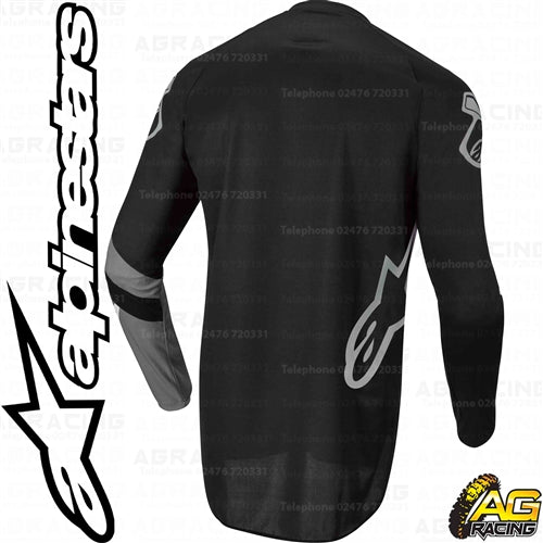 Alpinestars Racer Graphite Black Dark Grey Gray Youth Children's Race Jersey