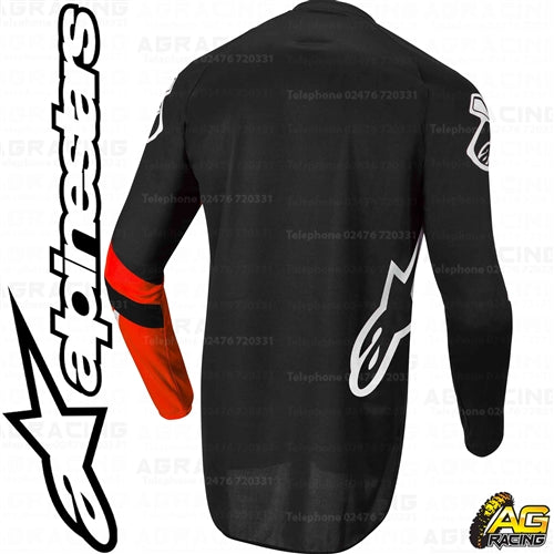 Alpinestars Racer Chaser Black Bright Red Youth Children's Race Jersey