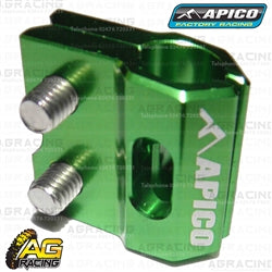 Apico Green Brake Hose Line Clamp For Kawasaki KX 125 1989-2008 Motocross Enduro