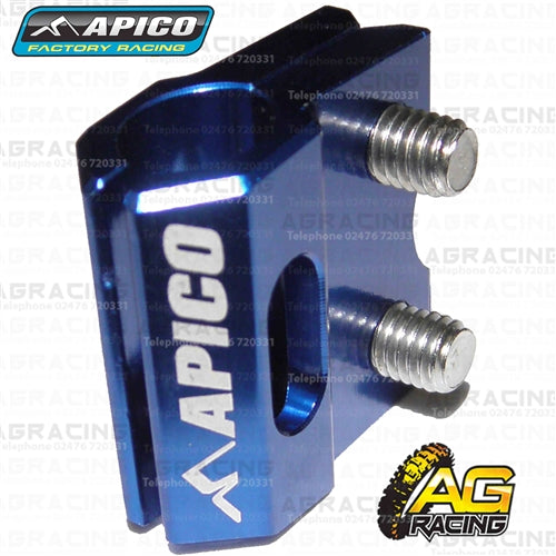 Apico Blue Brake Hose Line Clamp For Yamaha YZ 125 2005-2008 Motocross Enduro