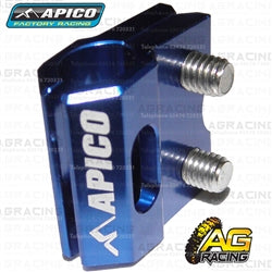 Apico Blue Brake Hose Line Clamp For Yamaha YZ 250 2005-2008 Motocross Enduro