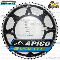 Apico Evolite Black Rear Sprocket 420 Pitch For Honda CR 85R 2002-2007