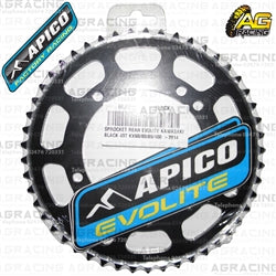 Apico Evolite Black Rear Sprocket 420 Pitch For Kawasaki KX 85 2001-2018