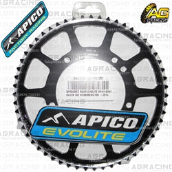 Apico Evolite Black Rear Sprocket 420 Pitch For Kawasaki KX 85 2001-2018