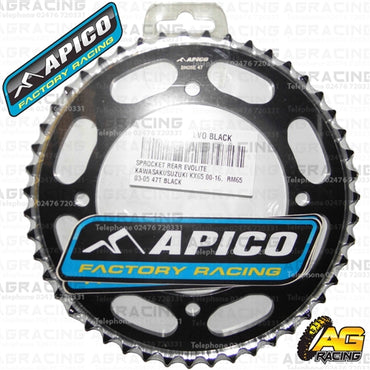 Apico Evolite Black Rear Sprocket 420 Pitch For Kawasaki KX 65 1999-2018