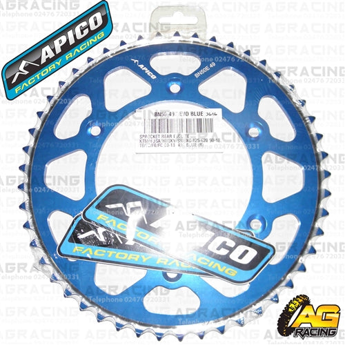 Apico Evolite Blue Rear Sprocket 520 Pitch For Husaberg TE 125 2012-2014