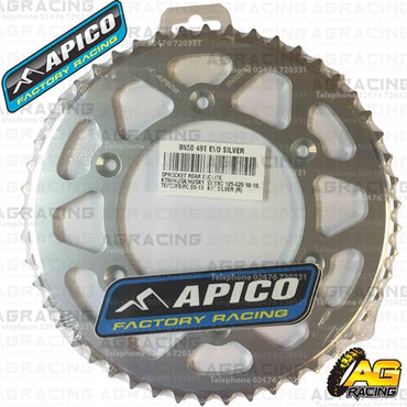 Apico Evolite Silver Rear Sprocket 520 Pitch For Husaberg TE 125 2012-2014