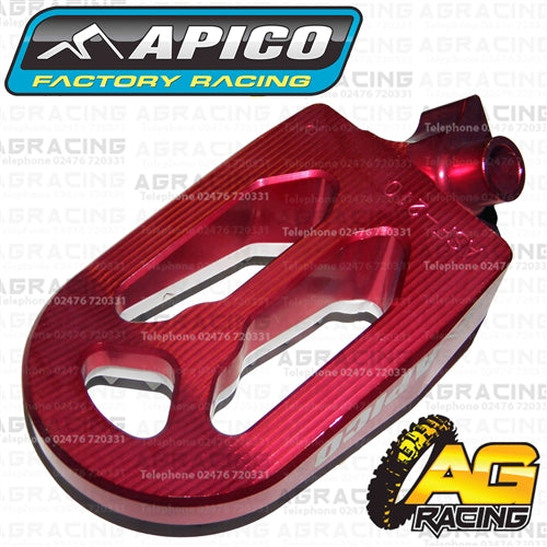 Apico Pro Bite Pro-Bite Red Wide Footpegs For Husqvarna CR 50 1999-2013 Motocross Enduro