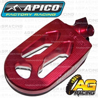 Apico Pro Bite Pro-Bite Red Wide Footpegs For Husqvarna TE 410E 1999-2013 Motocross Enduro