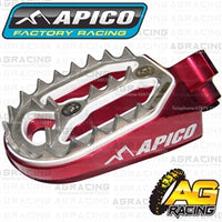 Apico Pro Bite Pro-Bite Red Wide Footpegs Pegs For Husqvarna TC 125 1999-2013 Motocross Enduro