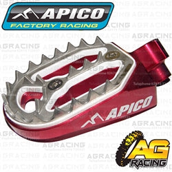 Apico Pro Bite Pro-Bite Red Wide Footpegs For Husqvarna TE 570 1999-2013 Motocross Enduro