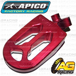 Apico Pro Bite Pro-Bite Red Wide Footpegs For Husqvarna SM 530RR 1999-2013 Motocross Enduro