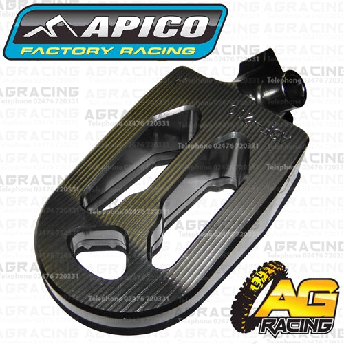 Apico Pro Bite Pro-Bite Titanium Grey Wide Footpegs For Husqvarna CR 50 1999-2013 Motocross Enduro