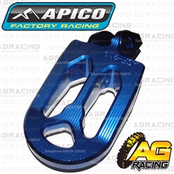 Apico Pro Bite Pro-Bite Blue Wide Footpegs Pegs For Husqvarna FE 350 2017-2018 Motocross Enduro