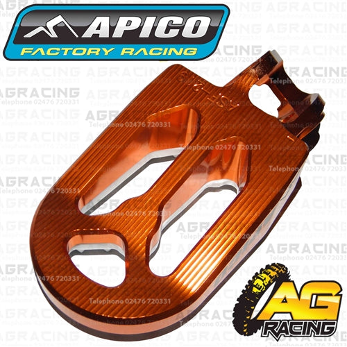 Apico Pro Bite Pro-Bite Orange Wide Footpegs Pegs For KTM SX 85 2018 Motocross Enduro