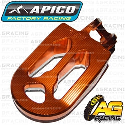Apico Pro Bite Pro-Bite Orange Wide Footpegs Pegs For KTM SX-F 350 2016-2018 Motocross Enduro