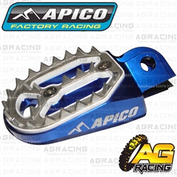 Apico Pro Bite Pro-Bite Blue Wide Footpegs Pegs For Sherco SE-R 300 2014-2017 Motocross Enduro