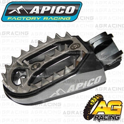 Apico Pro Bite Pro-Bite Titanium Grey Wide Footpegs Pegs For KTM EXC 525 1998-2016 Motocross Enduro