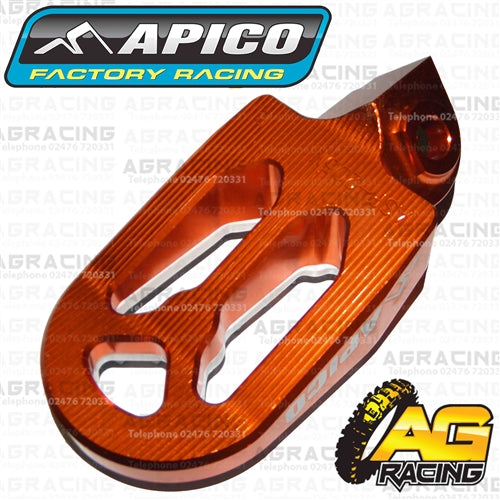 Apico Pro Bite Pro-Bite Orange Wide Footpegs Pegs For Beta RR 2T 250 2013-2018 Motocross Enduro