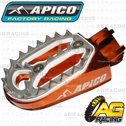 Apico Pro Bite Pro-Bite Orange Wide Footpegs Pegs For Beta RR 4T 390 2010-2018 Motocross Enduro