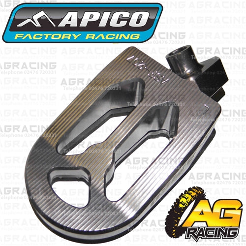 Apico Pro Bite Pro-Bite Titanium Grey Wide Footpegs Pegs For Suzuki RMZ 250 2010-2018 Motocross Enduro