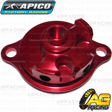 Apico Red Oil Filter Cover Cap For Honda CRF 150R 2007-2018 Motocross Enduro