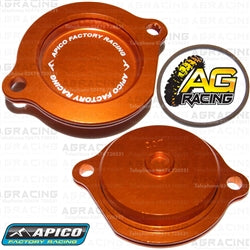Apico Orange Oil Filter Cover Cap For KTM EXC 520 2000-2002 Motocross Enduro