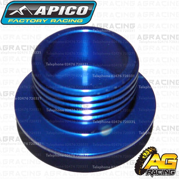 Apico Blue Aluminium Oil Fill Filler Plug For Suzuki RM 85 1990-2018 Motocross Enduro