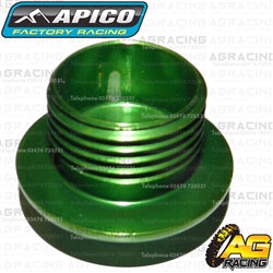 Apico Green Aluminium Oil Fill Filler Plug For Kawasaki KX 450F 2006-2018 Motocross Enduro