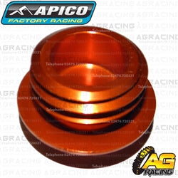 Apico Orange Aluminium Oil Fill Filler Plug For KTM SX 400 2000-2002 Motocross Enduro