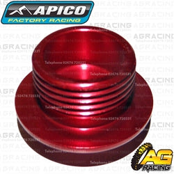 Apico Red Aluminium Oil Fill Filler Plug For Suzuki RM125 1982-2008 Motocross Enduro