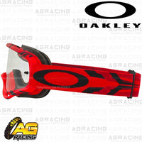 Oakley O-Frame MX Goggles Intimidator Red Black with Clear Lens Motocross Enduro