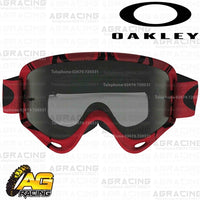 Oakley O-Frame MX Goggles Intimidator Red Black with Dark Grey Lens Motocross Enduro