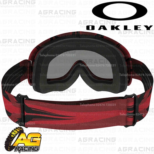 Oakley O-Frame MX Goggles Intimidator Red Black with Dark Grey Lens Motocross Enduro