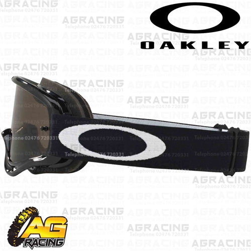 Oakley 2023 O Frame MX Goggles Jet Black Dark Grey Lens Motocross Enduro Quad