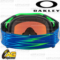 Oakley Airbrake MX Goggles Shockwave Blue Green with Prizm Sapphire Lens Motocross Enduro