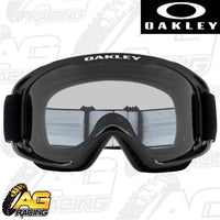 Oakley 2023 O Frame 2.0 Pro MX Goggles Jet Black H20 Grey Lens Motocross Enduro