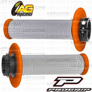 ProGrip 708 Twist Grips with 5 Cams Grey Orange Motocross Enduro Quad ATV