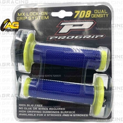 ProGrip 708 Twist Grips with 5 Cams Flo Yellow Blue For KTM XC 65 2008-2014