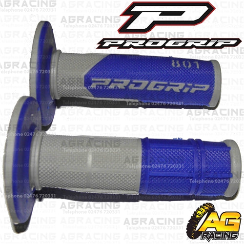 Pro Grip Progrip 801 Twist Grips Blue Motocross Enduro Quad ATV