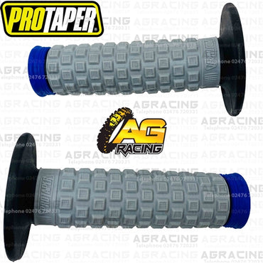 Pro Taper Pillow Top Tri Density Twist Grips Blue Motocross Enduro Quad ATV