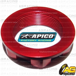 Apico Red Headstock Steering Stem Nut For Honda CRF 450R 2002-2018 Motocross Enduro