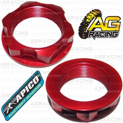 Apico Red Headstock Steering Stem Nut For Honda CRF 250R 2004-2018 Motocross Enduro