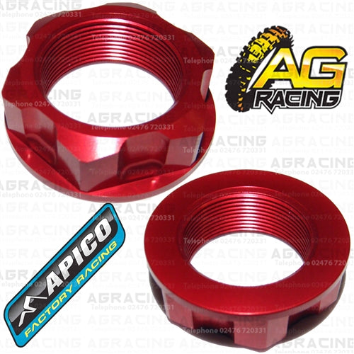 Apico Red Headstock Steering Stem Nut For Honda CR 85 2003-2007 Motocross Enduro