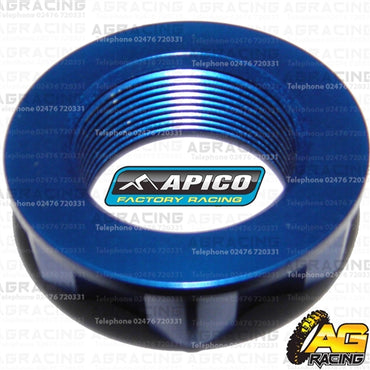 Apico Blue Headstock Steering Stem Nut For Yamaha YZ 85 2002-2018 Motocross Enduro